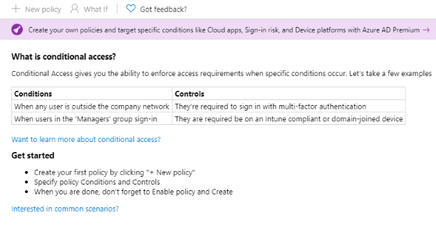 Conditional Access Policies