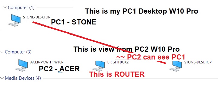 PC1 can NOT see PC2 but PC2 can see PC1 - Microsoft Q&A