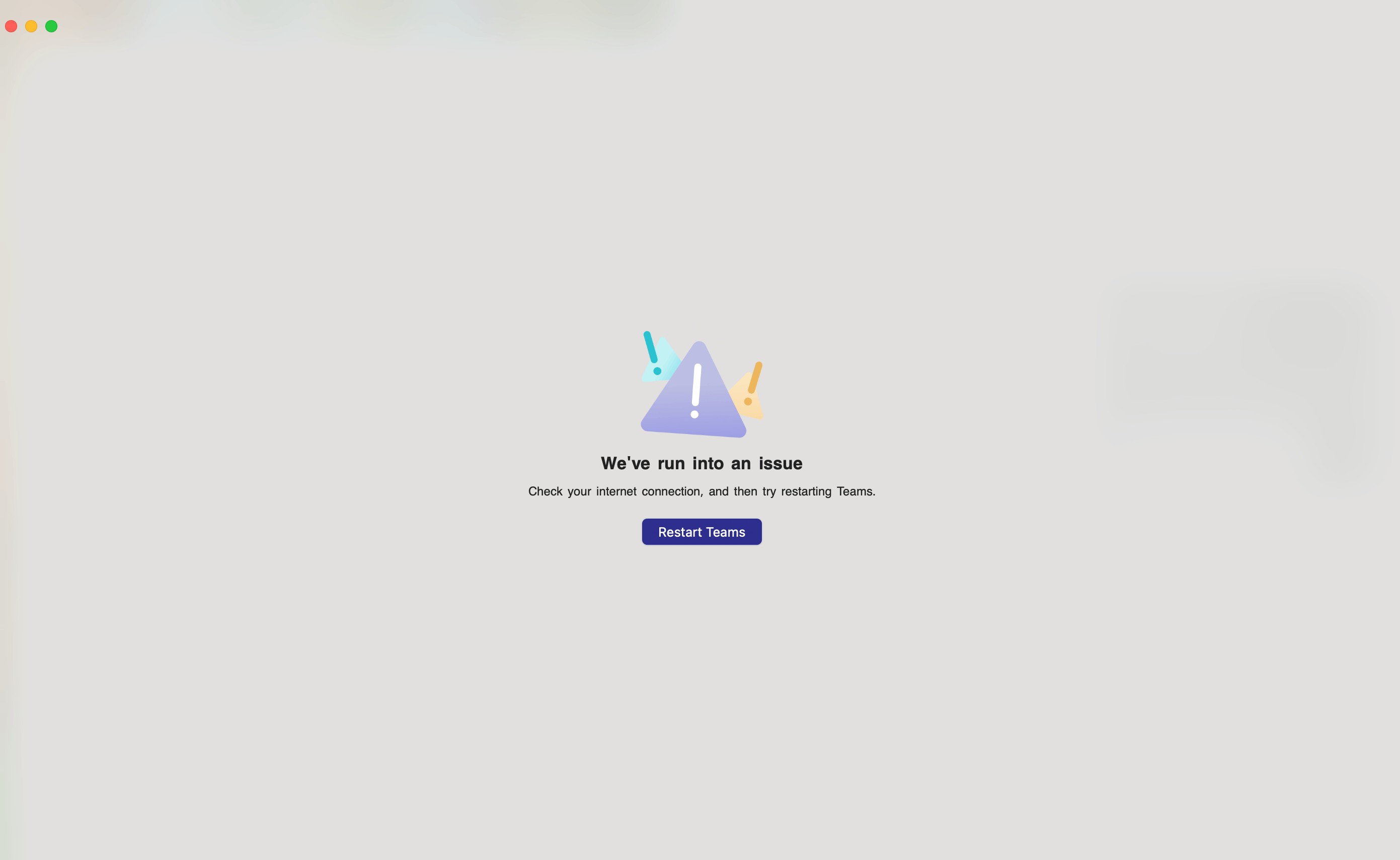 Cannot Open Teams App, always show Internet issue. - Microsoft Q&A