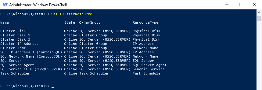 Performance Monitor counters for Windows Cluster 2 - Microsoft Q&A