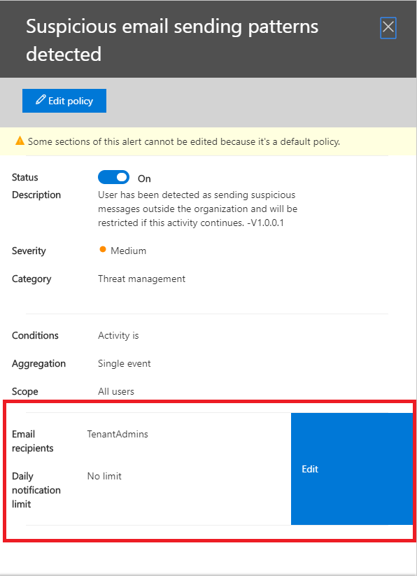 How to remove email notification in Alert Policy? - Microsoft Q&A