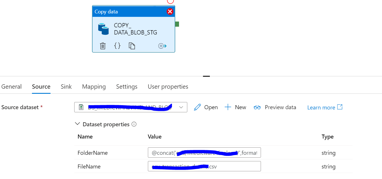 Copy Activty Issue - Microsoft Q&A