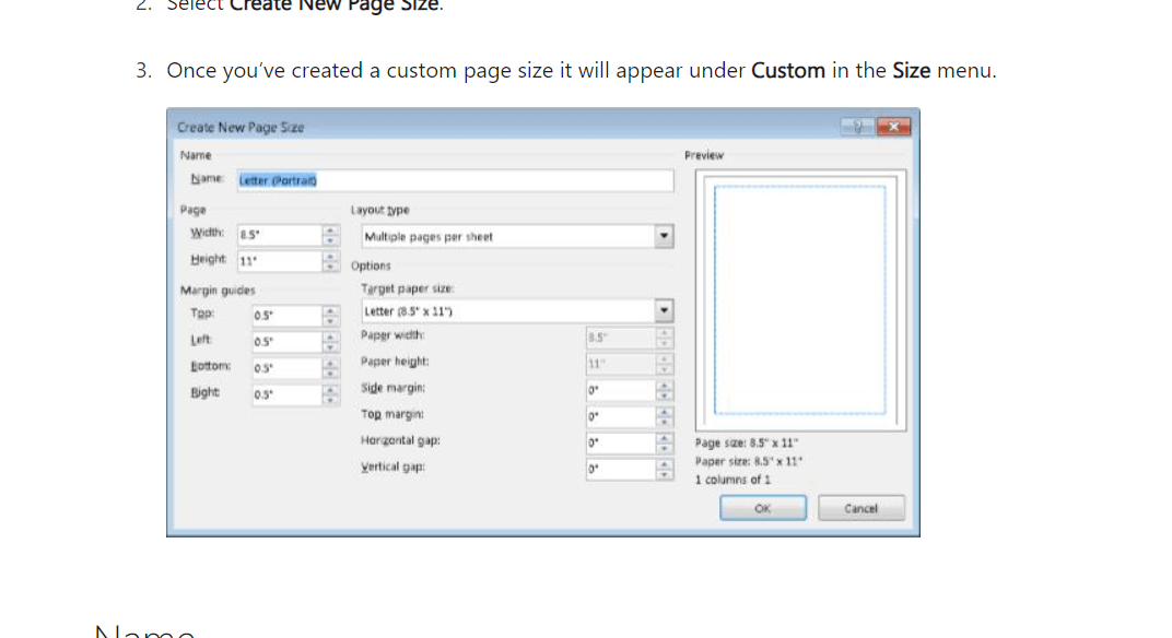 Custom page size in Publisher - Microsoft Q&A