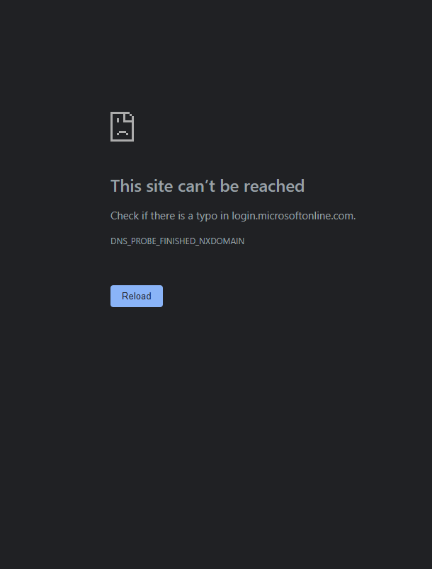 Websites don't load and come up with an error - Microsoft Q&A