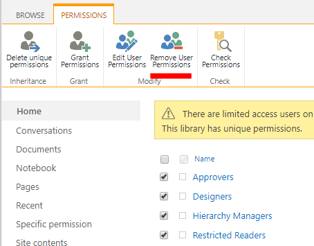 limit sharing access on specific folders to specific users - Microsoft Q&A