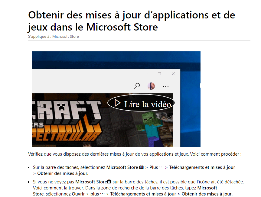 Bug au lancement de minecraft windows 10 - Microsoft Q&A