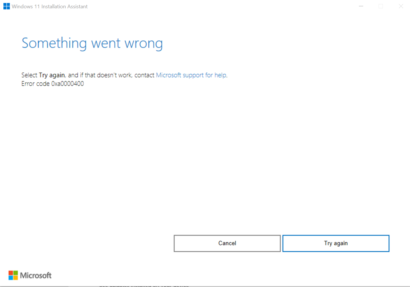 Error when upgrade to Windows 11 - Microsoft Q&A