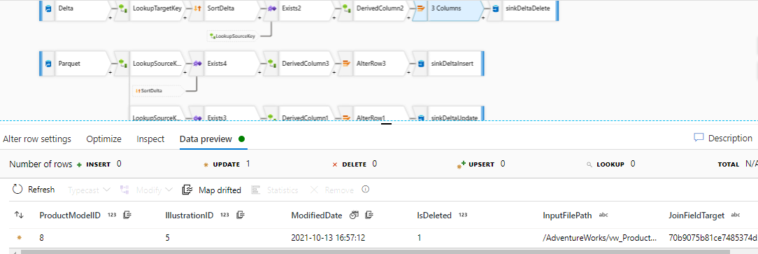 Alter Row - update issue - Microsoft Q&A