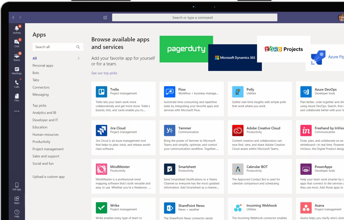 Apps and Workflow Automation | Microsoft Teams