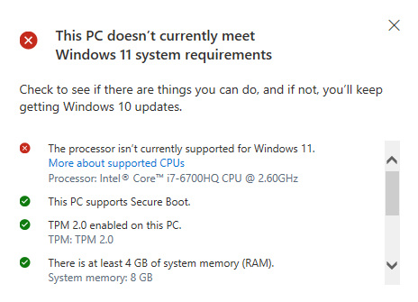 Windows 11 Upgrade Fail - Microsoft Q&A