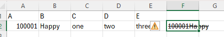 Concatenate is return value with strikethrough in it - how to correct ...