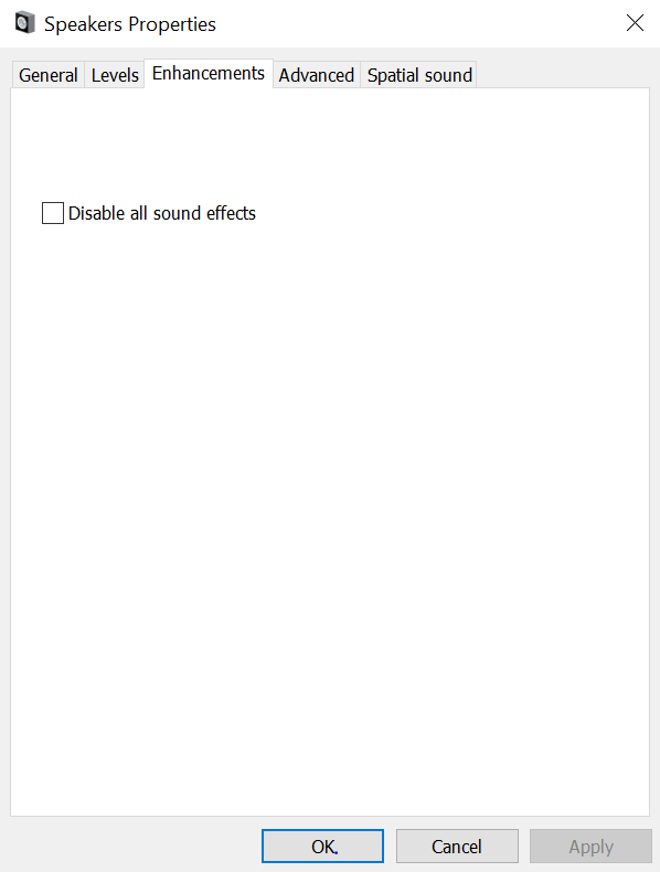 Audio Enhancements Broken - Microsoft Q&A