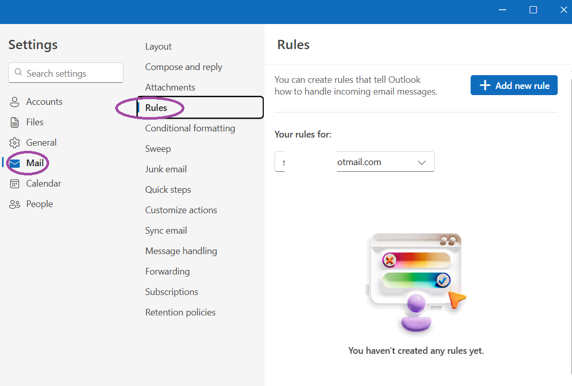 Missing “Rules” Option in the New Outlook for Windows - Microsoft Q&A