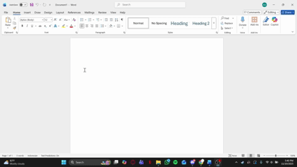 Microsoft Word new Document kept showing keytips when i tried to right ...