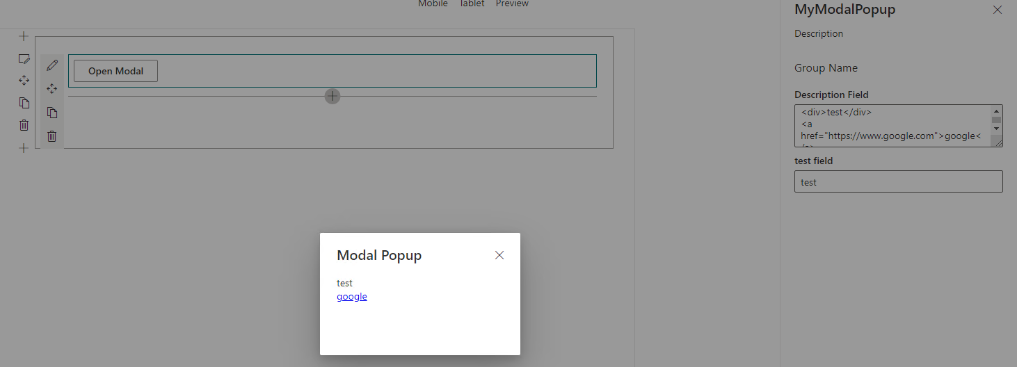 SPFX web part to add Text and show it inside a Popup when clicking on a ...