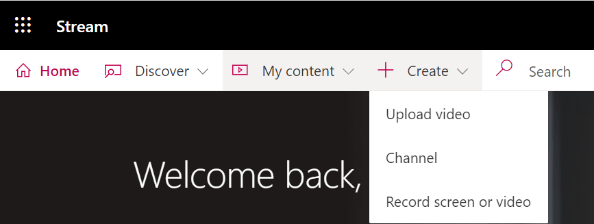 Unable to find the option to Create Group in Microsoft Stream ...