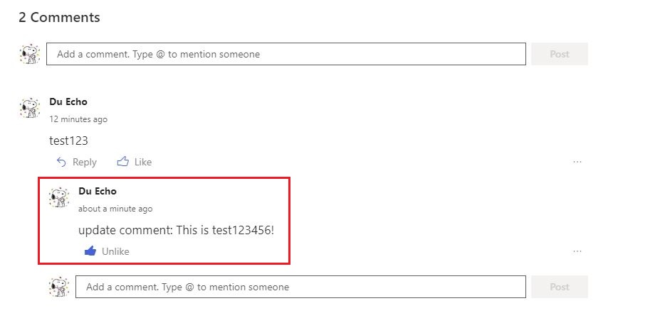 Sharepoint Online - comments - Microsoft Q&A