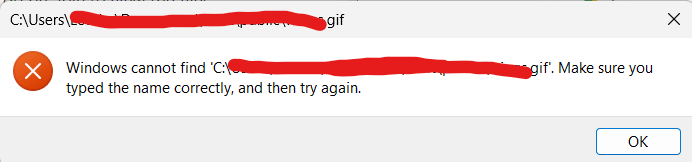 solved: Windows cannot find C:\ Make sure you typed the name correctly ...