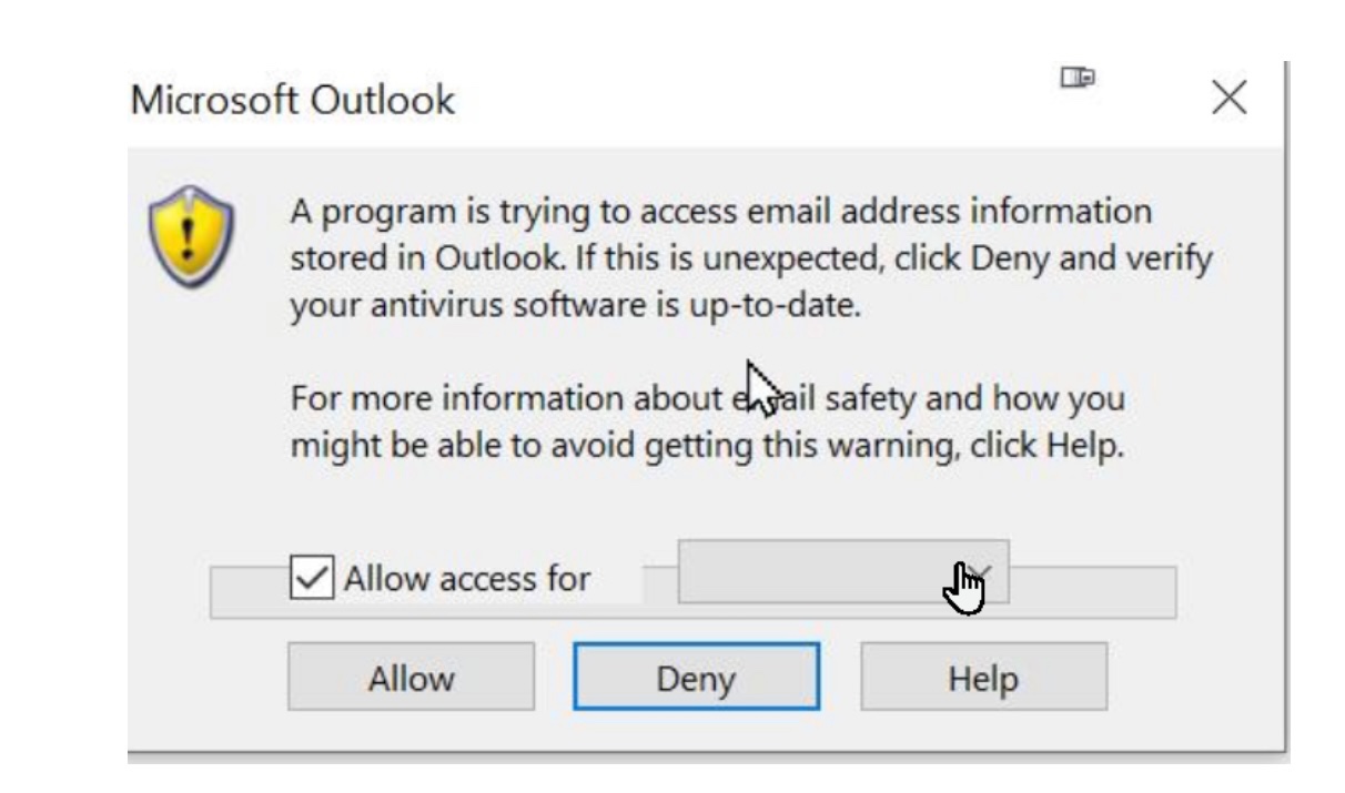 Mail Merge has Security Pop Up Issue - Microsoft Q&A