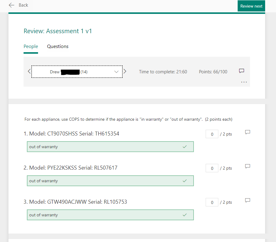 Form Quizzes Showing Incorrect Scores - Microsoft Q&A