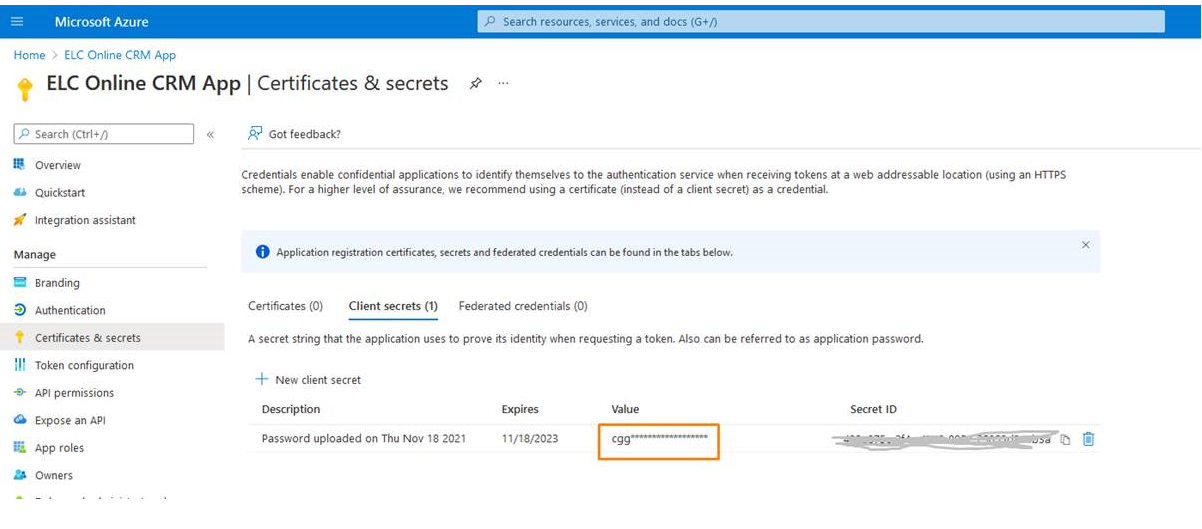 AADSTS7000215 error from Microsoft (Invalid client secret is provided) -  Microsoft Q&A