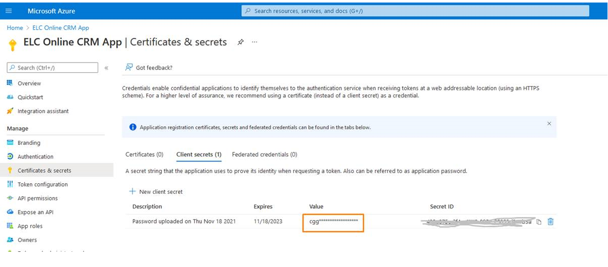 AADSTS7000215 error from Microsoft (Invalid client secret is