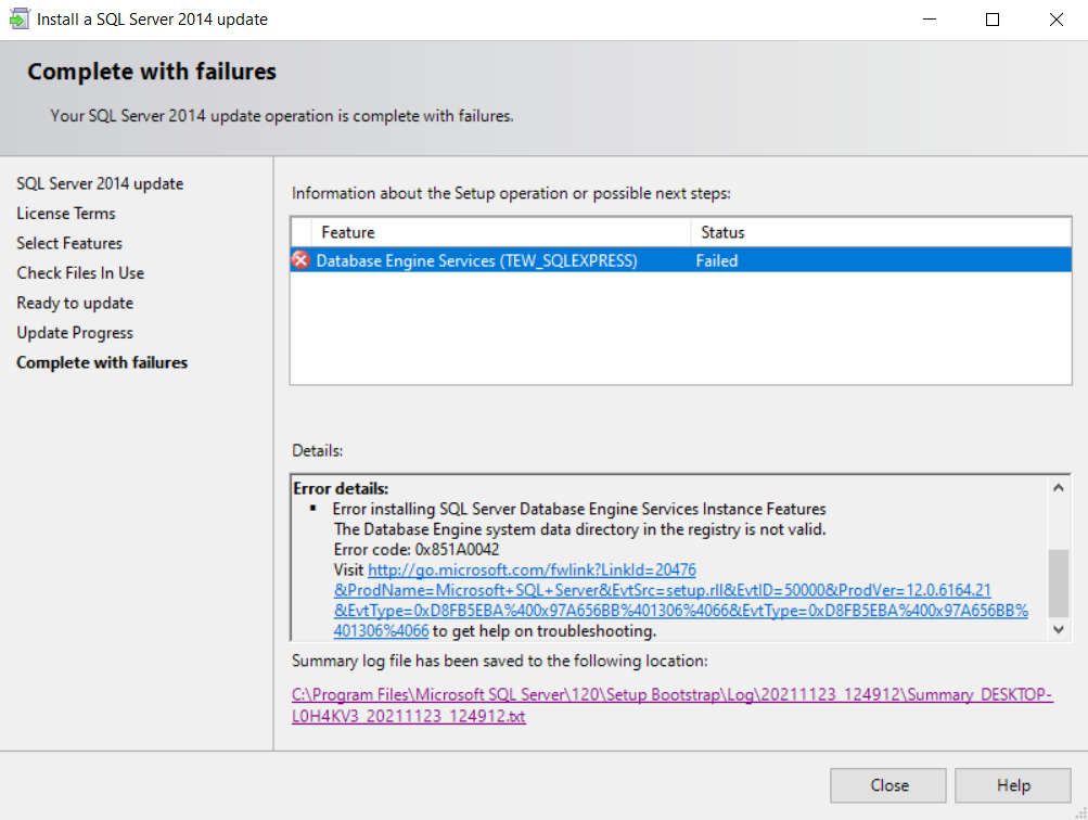 af Korrekt Vægt Windows Update Error while trying to Update: SQL Server 2014 Service Pack 3  GDR (KB4583463) - Microsoft Q&A