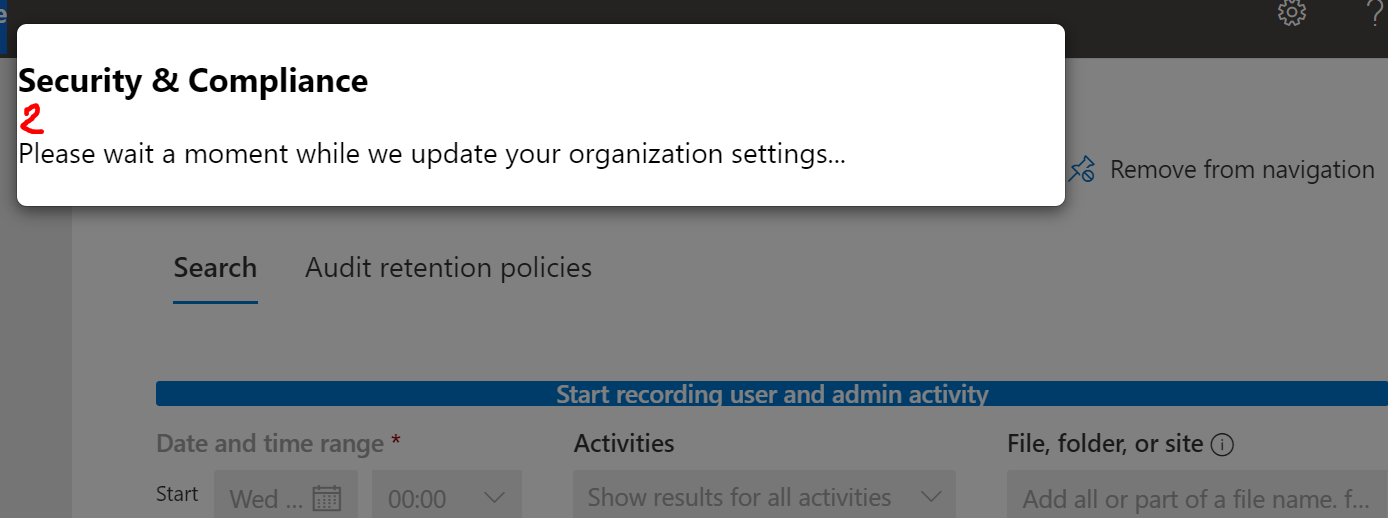 Can not update audit policies in Microsoft 365 complience - Microsoft Q&A