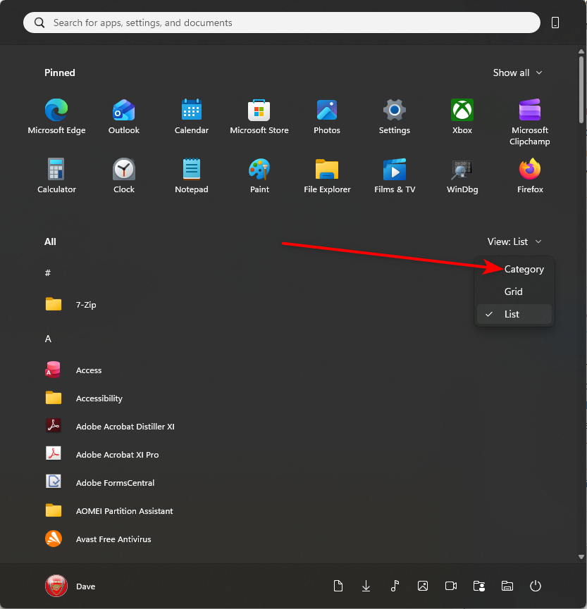 Start Menu - Only Recommended Apps - Microsoft Q&A