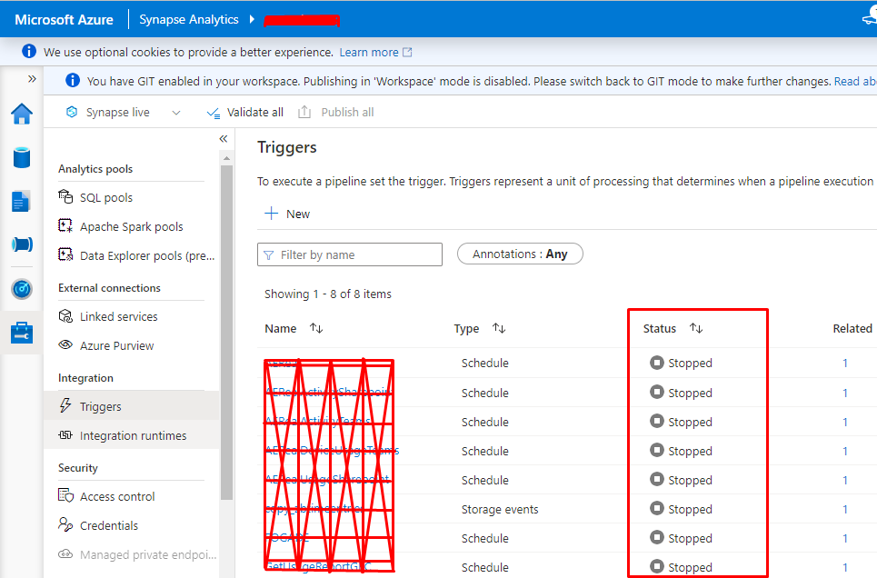 Synapse Analitycs Trigger not running - Microsoft Q&A