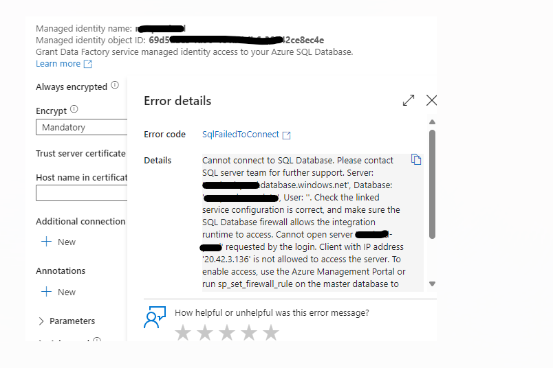 Access issue with DB post deployment - Microsoft Q&A