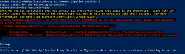 WAP cannot connect to ADFS Farm - Microsoft Q&A