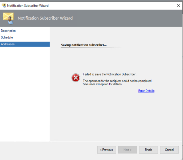 Cannot modify, create, save Notification subscribers or Subscriptions ...