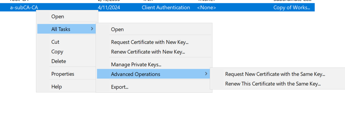 AD certificate service - Microsoft Q&A