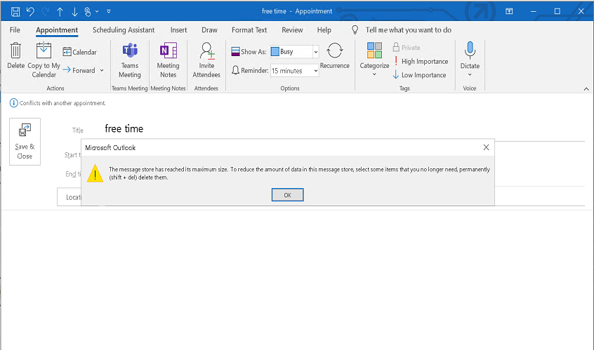 outlook-error-the-message-store-has-reached-its-maximum-size
