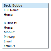 Outlook 365 contacts card view - Microsoft Q&A