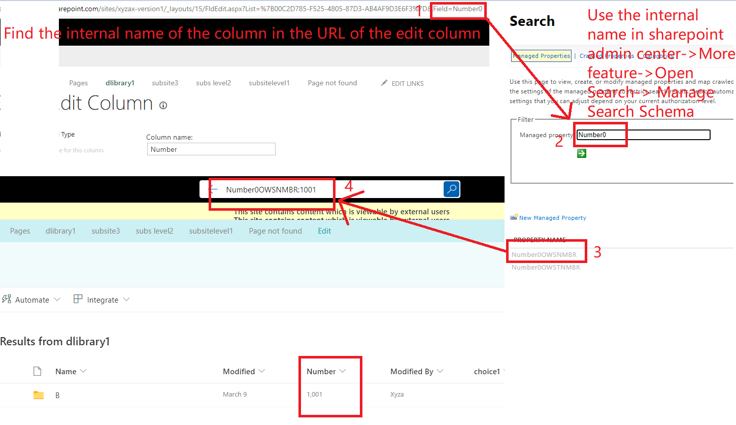 Indexed number column not in search results - Microsoft Q&A