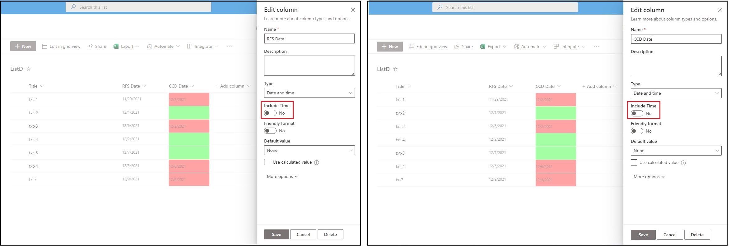 JSON Conditional formatting in SharePoint Online - Microsoft Q&A