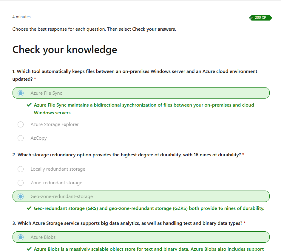 Azure Fundamentals Check Your Answer Button missing - Microsoft Q&A