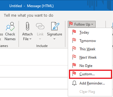 Outlook Flags - when Flags are assigned to Sender but in Sent Items ...