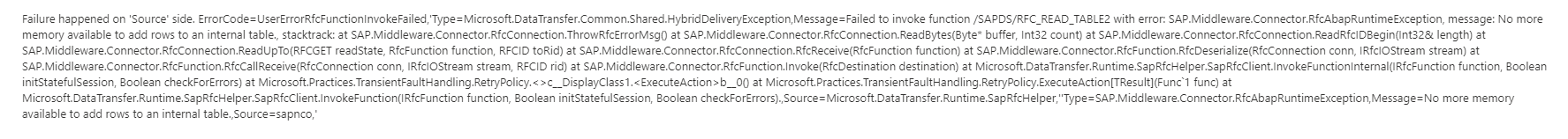 SAP.Middleware.Connector Issue - Microsoft Q&A