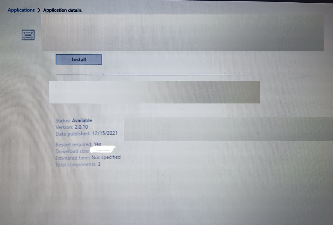 Software Center Install Button Install button greyed out in Software Center - Microsoft Q&A