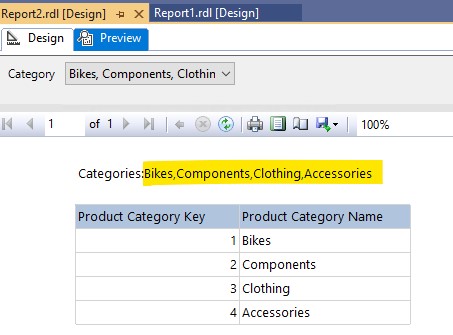 Placeholder showing parameter values without showing table names in ...