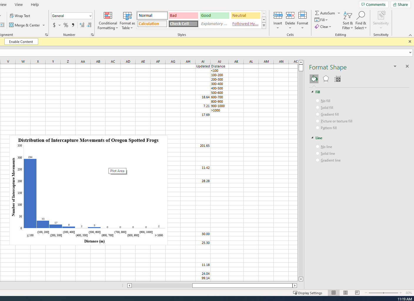 Histogram Formatting - Microsoft Q&A