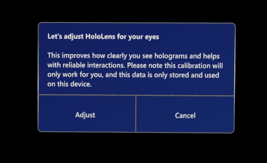 Calibrate your HoloLens to use with Dynamics 365 Guides - Dynamics 365  Mixed Reality | Microsoft Learn