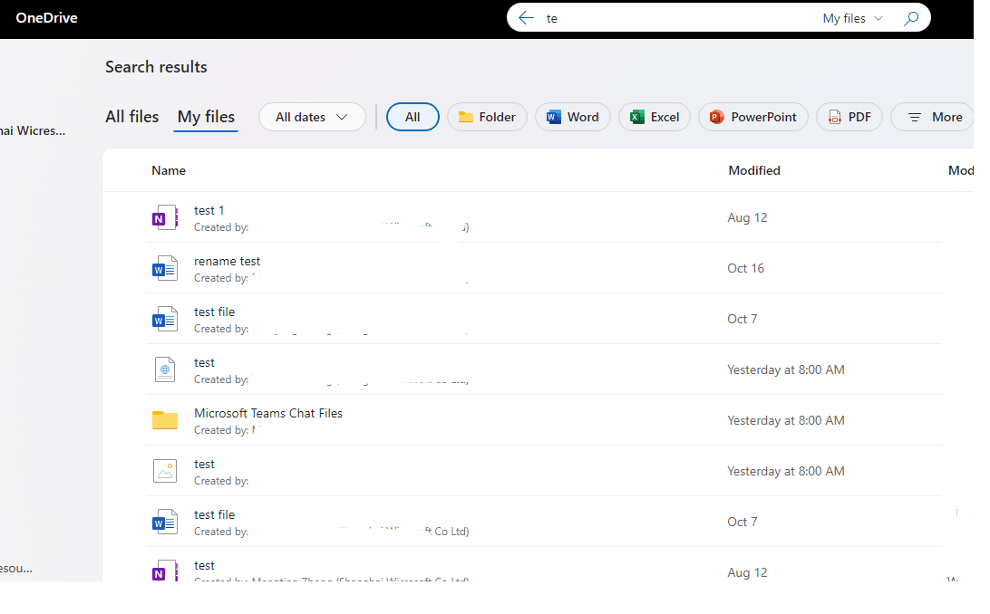 Find OneDrive files - Microsoft Q&A