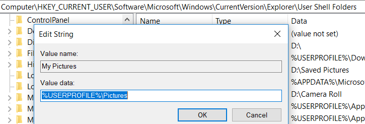 Pictures Folder moved gone wrong - Microsoft Q&A