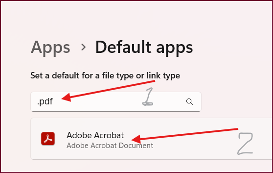 I am unable to change the default setting to download from Adobe to ...