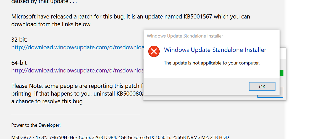 Printer issues from Windows - Microsoft Q&A