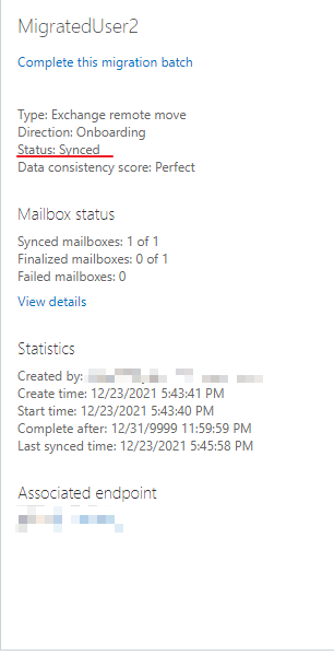 Mailbox migration from Exchange to O365 issue - Microsoft Q&A